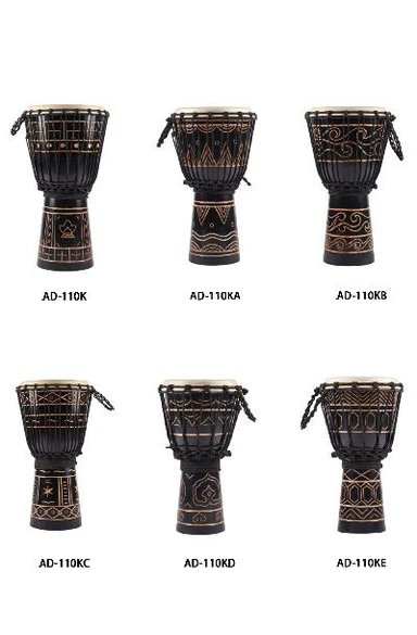 Prijenosni afrički bubnjevi, markirane tambure